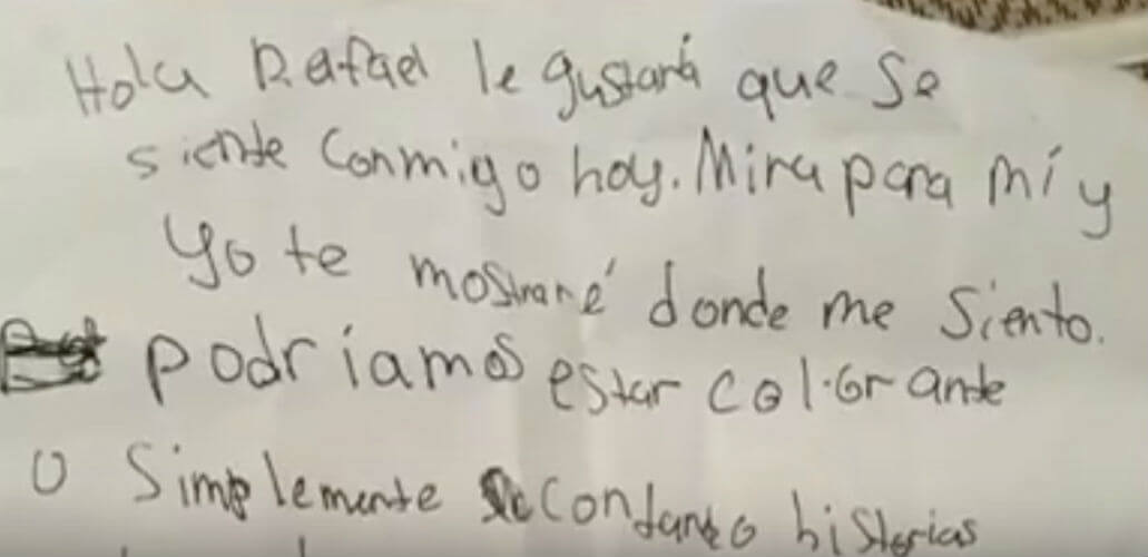 carta nina estadounidense migrante mexicano